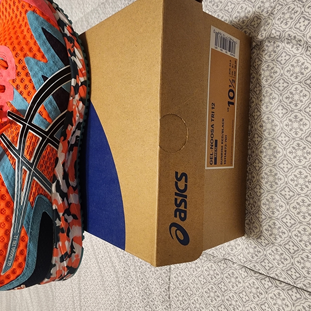 ASICS Gel-Noosa Tri 12 Orange and Black Sneakers